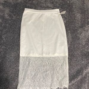 White skirt